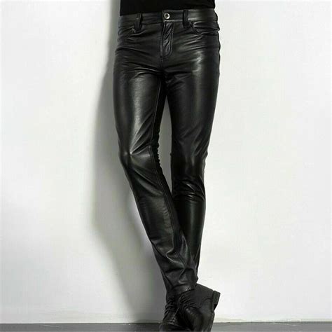 nep leren broek heren veters